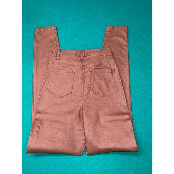 PrettyLittleThing Chocolate Coated Effect Skinny Leg Jean sz 8 - Picture 4 of 8